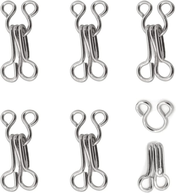 48 Count 15mm Hook and Eyes – Secure & Durable Fastening - Image 3