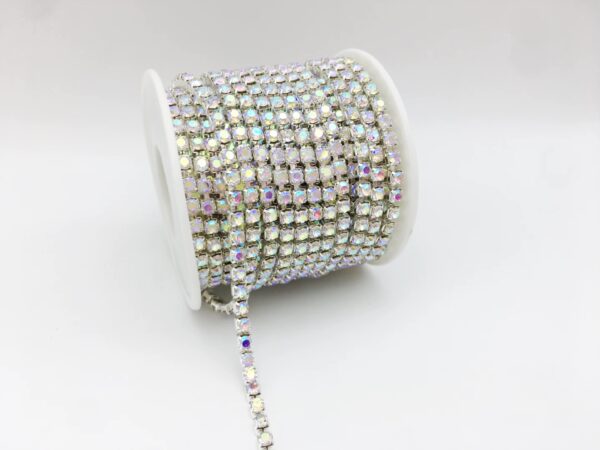 Gold SS16 Crystal Luxe Cup Chain Rhinestone Cup Chain -10 Yards - Image 2