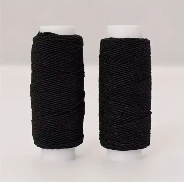 Black Elastic Threads