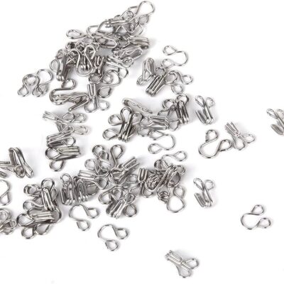 48 Count 15mm Hook and Eyes – Secure & Durable Fastening