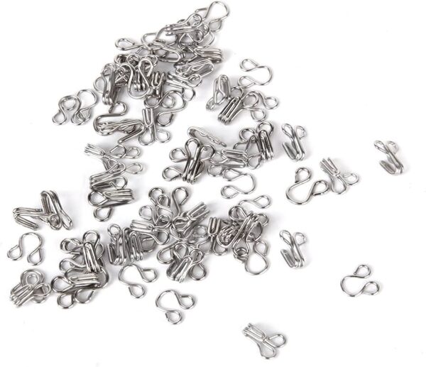 48 Count 15mm Hook and Eyes – Secure & Durable Fastening
