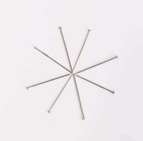 0.6*26mm 1000 Rounded Head Office Stainless steel Pins in Plastic Box - Image 6