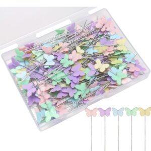 100Pcs Butterfly Dressmaking & Embroidery Patchwork Pins (55mm / 2.15 Inches)