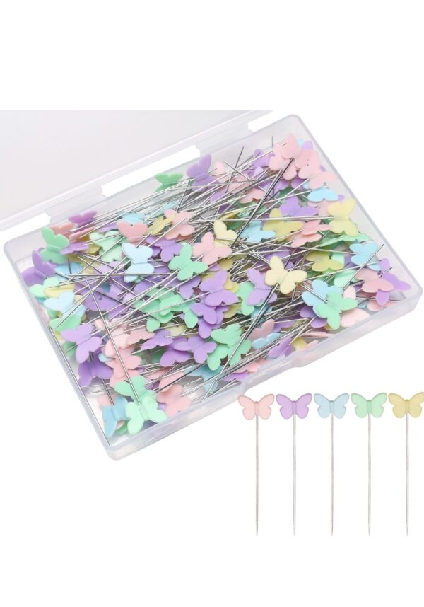 100Pcs Butterfly Dressmaking & Embroidery Patchwork Pins (55mm / 2.15 Inches)