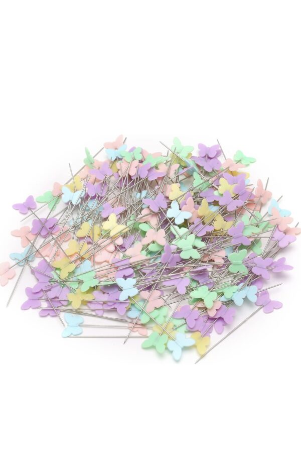 100Pcs Butterfly Dressmaking & Embroidery Patchwork Pins (55mm / 2.15 Inches) - Image 3
