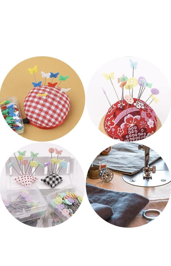 100Pcs Butterfly Dressmaking & Embroidery Patchwork Pins (55mm / 2.15 Inches) - Image 4
