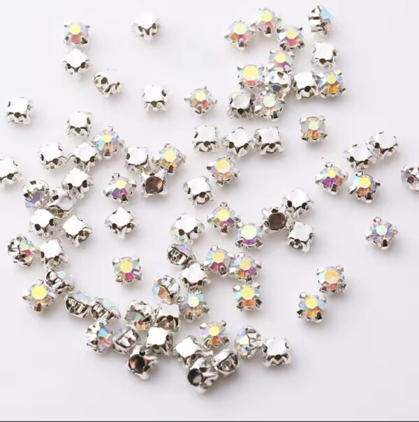 Sew-on 3D Claw Round Crystal Rhinestone (4Claw ) - Image 5