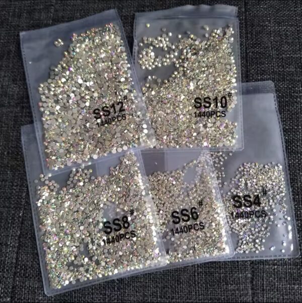 SS10 Rhinestone Clear AB (1440pcs) - Image 2