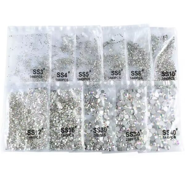 SS10 Rhinestone Clear AB (1440pcs) - Image 3