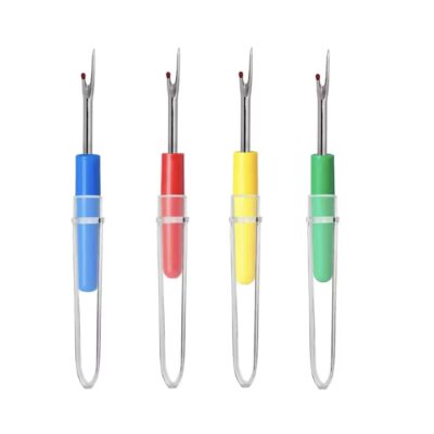 3.5" Inches Seam Ripper / Thread Unpicker Plastic Handle 4 Pcs