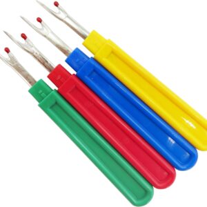 5.5"  Seam Ripper / Thread Unpicker Plastic Handle 4 Pcs
