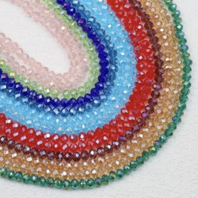 10 Strands of 8mm Round Vibrant Austrian Crystal Beads–