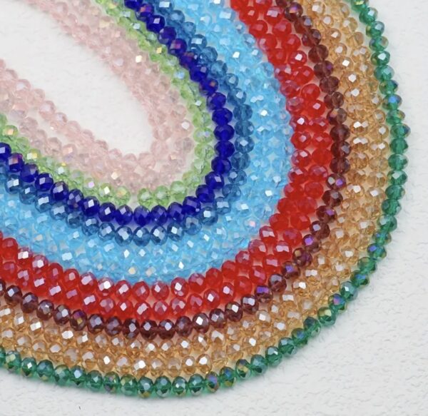 10 Strands of 8mm Round Vibrant Austrian Crystal Beads–