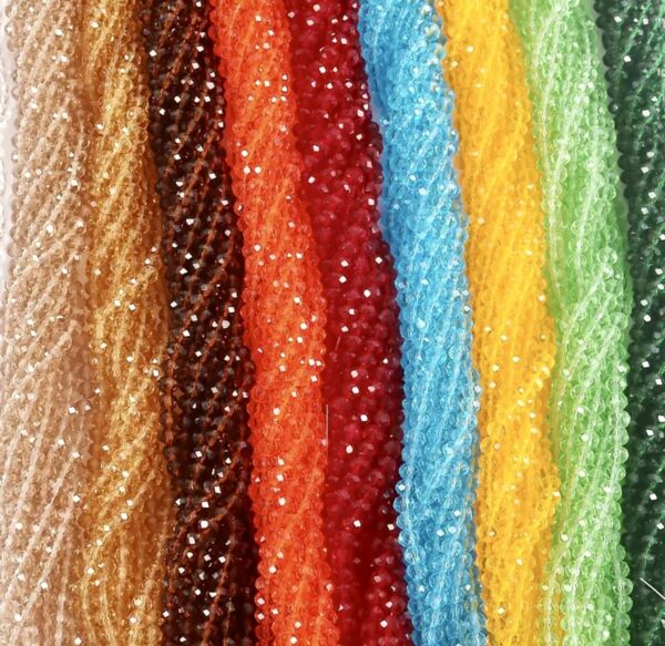 10 Strands of 8mm Round Vibrant Austrian Crystal Beads– - Image 3