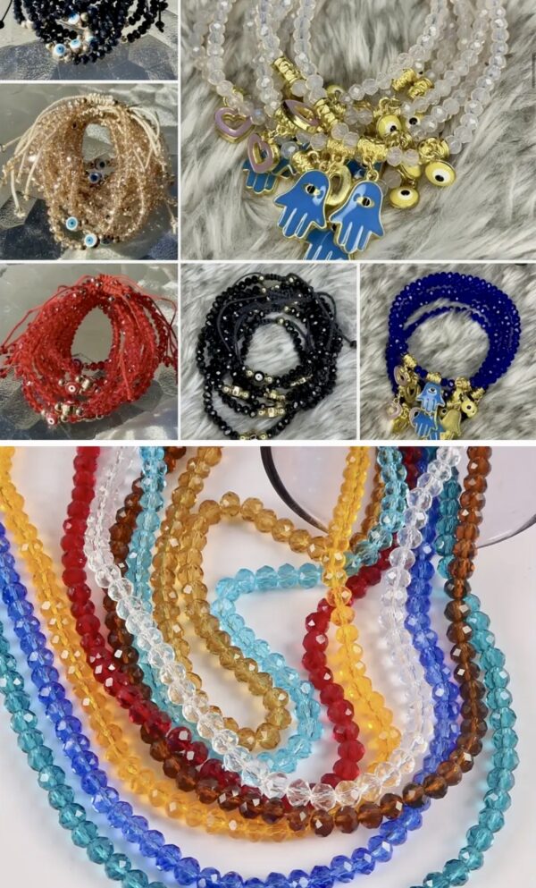 10 Strands of 8mm Round Vibrant Austrian Crystal Beads– - Image 2