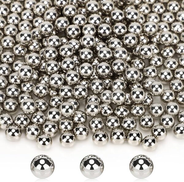 10mm Round White Pearl Beads No Hole - Image 2