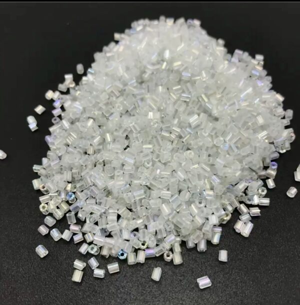 2mm Glass Seed Bead, Hexagon Glass Beads - Image 2