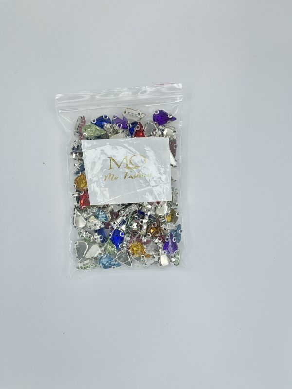 8x13mm Sew-on Claw Teardrop Crystal Rhinestones(100pcs) - Image 4