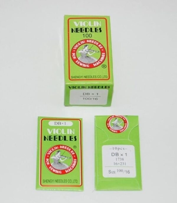 100 - VIOLIN SEWING MACHINE NEEDLES DBX1-14 FOR BROTHER, SINGER - Image 2